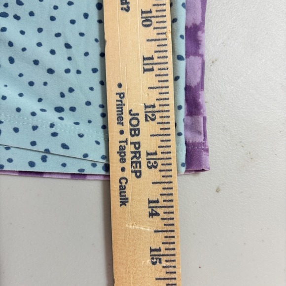 Sonoma Lot of 2 Sleepwear Pajama Shorts Womens L Blue Dot/ Purple Check - Picture 3 of 6